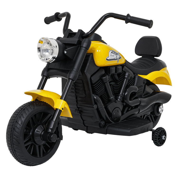 Elektrická motorka STAR - žltá